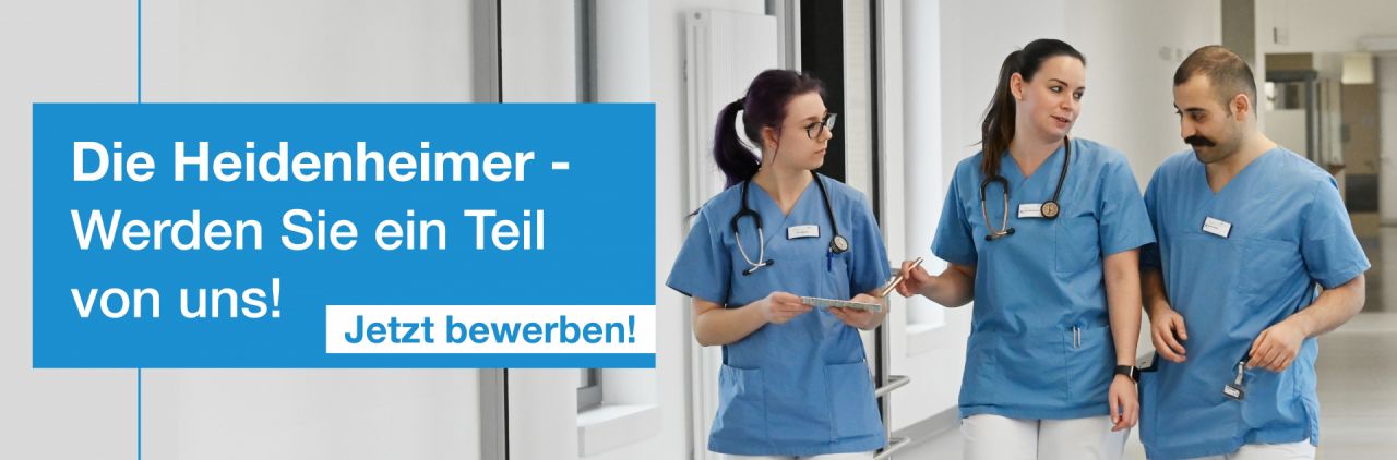 Hier kommen Sie auf das Karriereportal vom Klinikum Heidenheim. Hier kommen Sie auf das Karriereportal vom Klinikum Heidenheim.