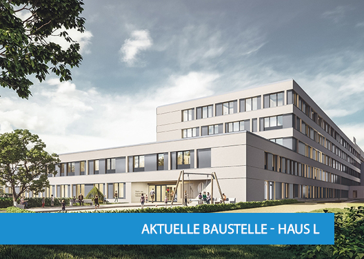 Aktuelle Baustelle von Haus L 
Klinikum Heidenheim